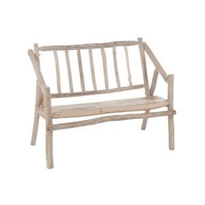 Dřevěná lavice s opěradlem Branches - 110*66*87cm