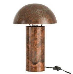 Kovová stolní lampa Mushroom antik - Ø 25*40 cm
