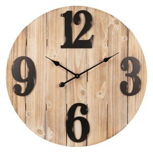 Velké dřevěné hodiny - Ø 70*5 cm Clayre & Eef