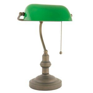 Zelená bankovní Tiffany lampa - Ø 27*40 cm E27 / Max 60W Clayre & Eef
