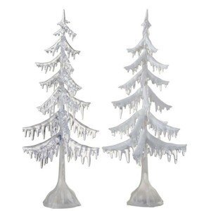 2 svítící vánoční stromky -  24*24*55cm