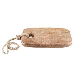 Dekorativní dřevěné prkénko s provázkem - 25*14*2 cm Clayre & Eef