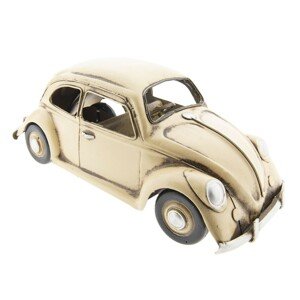 Retro kovový model VW krémový brouk -  29*11*11 cm