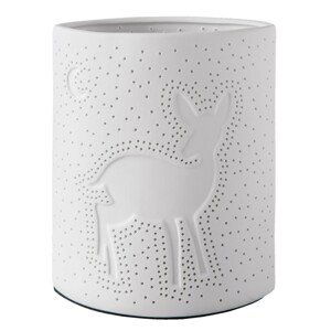 Porcelánová stolní lampa Srnka - 17*10*20 cm / E27/max 1*30W Clayre & Eef