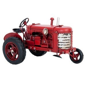 Kovový model traktoru v retro stylu - 17*9*10 cm