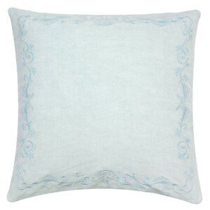 Světle modrý bavlněný povlak na polštář French Flower - 50*50 cm Clayre & Eef
