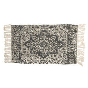 Bavlněný koberec s ornamentem a třásněmi - 70*120 cm Clayre & Eef