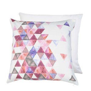 Bavlněný povlak na polštář s barevnými trojúhelníky Watercolours - 50*50 cm