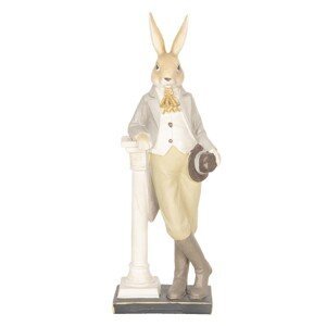 Velikonoční dekorace králíka s kloboukem - 17*9*46 cm
