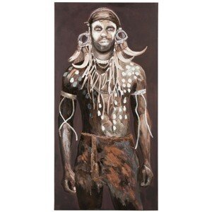 Etno obraz afrického muže Tribe - 80*3,5*160 cm