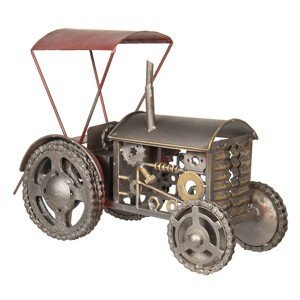 Velký kovový retro model traktoru - 56*33*46 cm