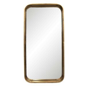 Nástěnné zrcadlo se zlatým rámem - 28*3*56 cm