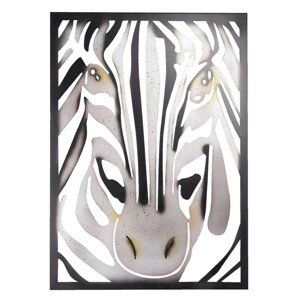 Nástěnná dekorace Zebra - 55*3*76 cm
