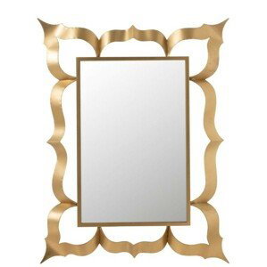 Nástěnné zrcadlo s kovovým zlatým rámem Baroque - 101*6*130 cm