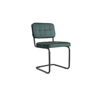 Zelená sametová jídelní židle Capri green - 52*55*89 cm Collectione