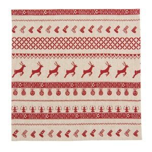 Textilní ubrousky Nordic Christmas (6ks) - 40*40 cm Clayre & Eef