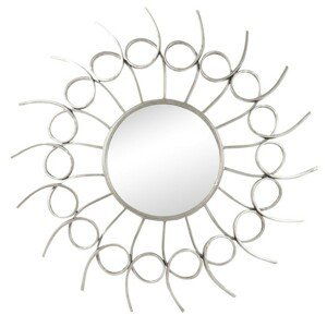 Nástěnné zrcadlo v designu slunce Soleil - Ø 110*5 cm