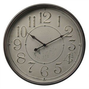 Vintage kovové hodiny s patinou - Ø 48*6 cm Clayre & Eef