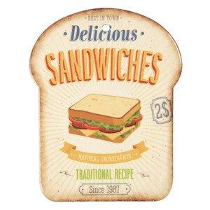 Malé servírovací keramické prkénko Sandwiches I - 15*20 cm