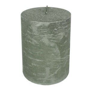 Zelená nevonná svíčka XXL  válec - Ø10*20cm