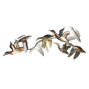 Nástěnné kovové dekorace ptáků - 102*4*39 cm Clayre & Eef
