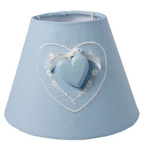 Stínidlo lampa Heart blue - Ø 17*13 cm Clayre & Eef
