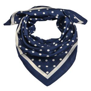 Modro bílý puntíkatý šátek - 90*90 cm Clayre & Eef