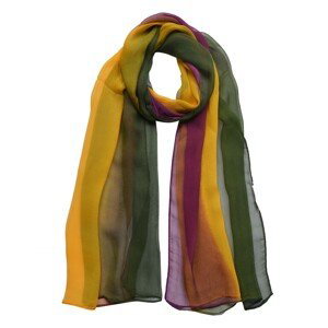 Žluto fialovo zelený šátek - 50*160 cm Clayre & Eef