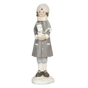 Dekorační figurka holčičky s dárkem Bebe - 4*4*16 cm