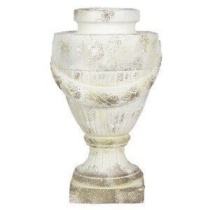 Kameninový květináč ve tvaru poháru na podstavci - 34*34*57 cm