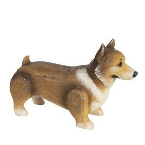 Dřevěná dekorace psa s úložným prostorem - 34*11*22 cm