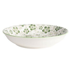 Zelený hluboký talíř Martine – Ø 20*4 cm Clayre & Eef