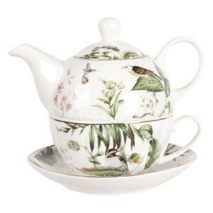 Porcelánový tea for one Tropical birds - 0,46L Clayre & Eef