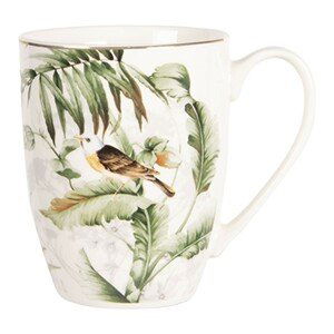 Porcelánový hrneček Tropical birds - 0.36L Clayre & Eef