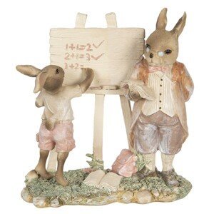 Velikonoční dekorace králíka učitele - 18*9*19 cm
