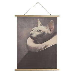 Nástěnný plakát kočky v barokním stylu - 80*2*100 cm