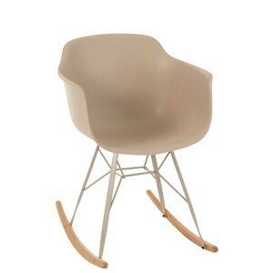 Béžová plastová houpací židle Swing - 69*56*79 cm J-Line by Jolipa