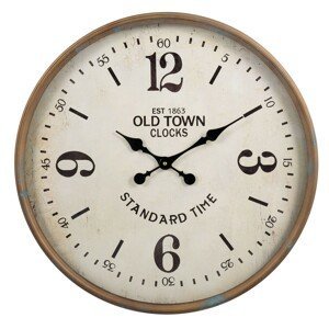 Kovové kulaté hodiny Old town - Ø 60*6*60 cm Clayre & Eef