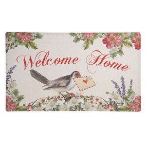 Podlahová rohožka Welcome home - 74*44*1 cm Clayre & Eef