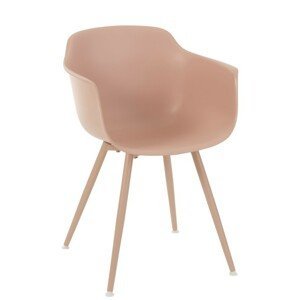 Růžová plastová židle Swing - 54*57*80 cm J-Line by Jolipa