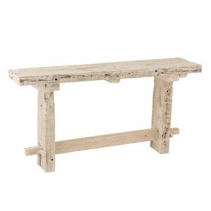Vintage dřevěný konzolový stůl z recyklovaného dřeva Adelais - 150*37*77 cm J-Line by Jolipa