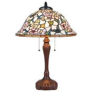 Stolní lampa Tiffany Motýl - 46*65 cm 3x E27/60W Clayre & Eef