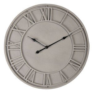 Velké nástěnné hodiny s římskými číslicemi Mahaut – Ø 70*5 cm / 1*AA Clayre & Eef