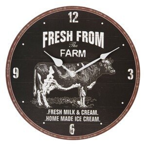 Nástěnné hodiny Fresh from the farm – Ø 34*3 cm / 1*AA Clayre & Eef