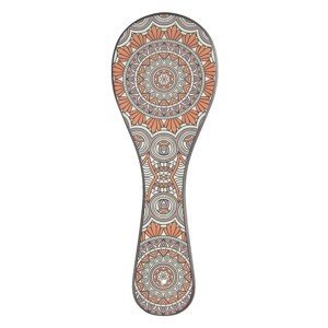 Malé servírovací keramické prkénko s ornamenty - 30*10 cm Clayre & Eef