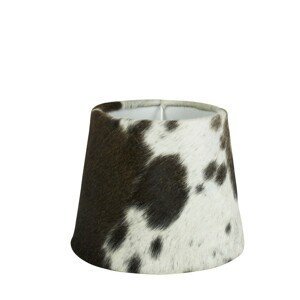 Stínidlo lampy z kravské kůže černá / bílá - Ø20*17cm Mars & More