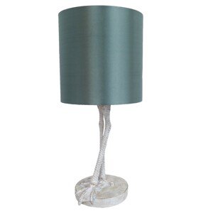 Stolní lampa se zeleným stínidlem na ptačích nožkách – Ø 25*56 cm Clayre & Eef