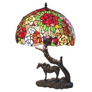 Stolní lampa Tiffany Cunégonde – Ø 43*58 cm E27/max 2*60W Clayre & Eef