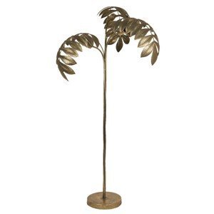 Zlatá stojací lampa ve tvaru palmy - 70*56*147 cm Clayre & Eef
