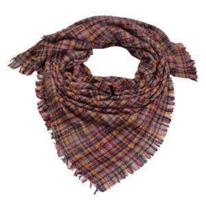 Barevný kostkovaný šátek - 130*130 cm Clayre & Eef